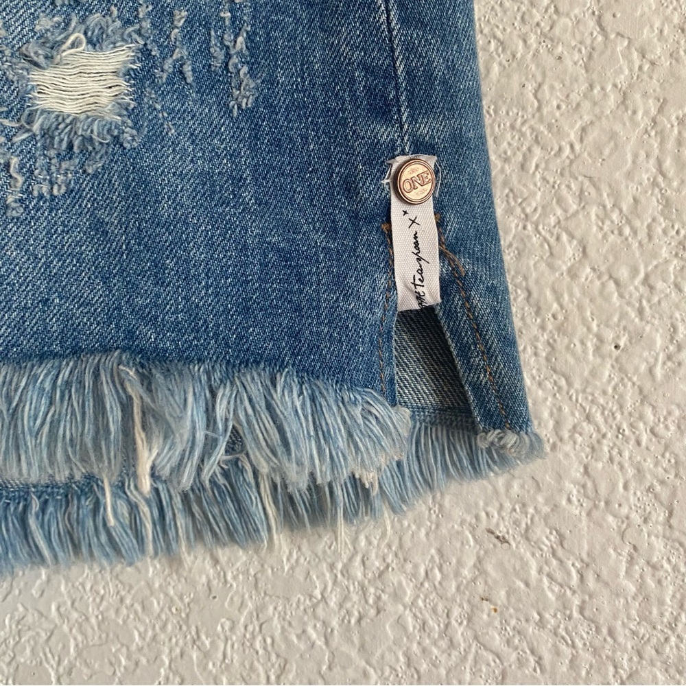 One Teaspoon Mini High Waist Denim Skirts - Picture 5 of 9
